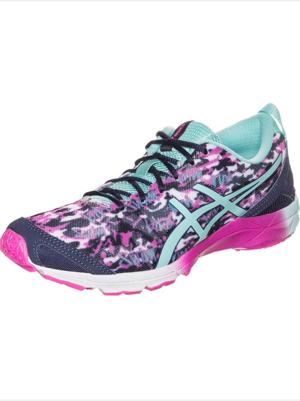 ASICS Gel-Hyper Tri Multicolor Blue Running Shoes Sneakers Women US 11
